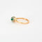 Bague 54 Bague en or jaune 18 carats avec émeraude taille brillant 58 Facettes 2023451