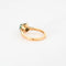 Bague 54 Bague en or jaune 18 carats avec émeraude taille brillant 58 Facettes 2023451