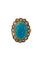Bague 57 Bague en or 18 carats, turquoise et demi-perles fines 58 Facettes 720487