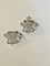 Boucles d'oreilles Broche double clip en or gris 18 carats et diamants 58 Facettes 1064033