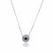 Collier Jana - Collier pendentif en or gris 750 avec saphir et diamants 58 Facettes
