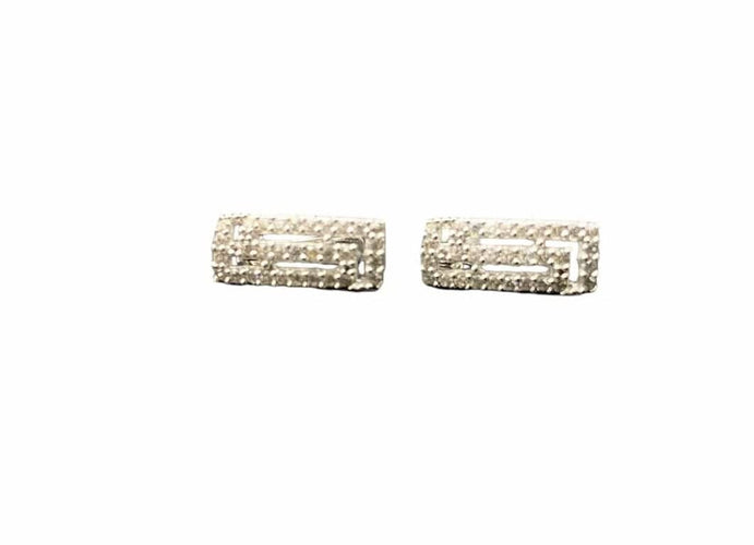 Boucles d'oreilles Parure - Collier, bracelet, boucles d’oreilles et bague en or gris 18 carats et diamants 58 Facettes