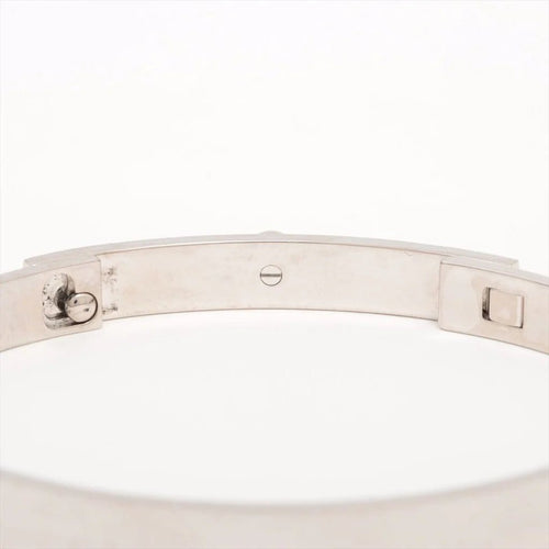 Bracelet Hermès - Bracelet Collier de chien en or blanc 18 ct et saphir rose 58 Facettes