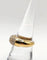 Bague 54 Bague jonc en or jaune 18K pavée de 24 diamants 58 Facettes