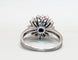 Bague 59 Bague marguerite en or blanc 18K avec perle et diamants 58 Facettes