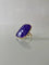 Bague 56 Bague en or jaune 18 carats avec améthyste 58 Facettes
