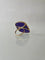Bague 56 Bague en or jaune 18 carats avec améthyste 58 Facettes
