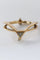 Bague 57 Bague en or jaune 14 carats avec diamant taille trillion 58 Facettes