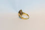 Bague Bague vintage en or jaune 14 carats avec cornaline 58 Facettes