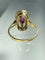 Bague 56 Bague en or jaune 18 carats avec rubis et diamants 58 Facettes 207