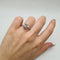 Bague 54 Bague fleur en or blanc 18 carats et diamants 58 Facettes