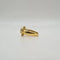 Bague 54 Bague fleur en or jaune 18 carats sertie d’émeraudes et diamants 58 Facettes