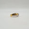 Bague 54 Bague en or blanc et or jaune 18 carats sertie de diamants 58 Facettes