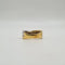 Bague 54 Bague en or blanc et or jaune 18 carats sertie de diamants 58 Facettes