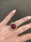 Bague 54 Andrew Clunn - Bague en or jaune 18 carats rubis et diamants 58 Facettes