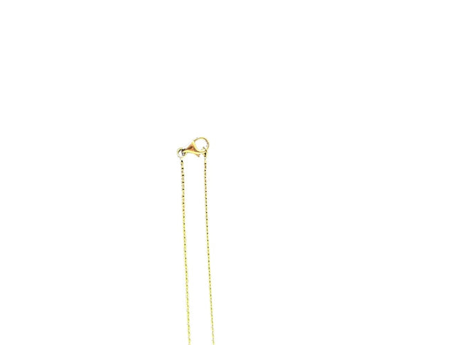 Collier Pendentif et chaîne en or jaune 18 carats avec diamants 58 Facettes PeDam01