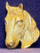 Broche Broche cheval en or jaune 18K et diamants 58 Facettes