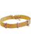 Bracelet Bracelet ceinture ancien en or jaune et rose 18K, diamants, maille milanaise 58 Facettes