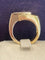 Bague 53 Bague moderniste en or jaune et or gris 18K avec diamants 58 Facettes