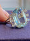 Bague 54 Bague cocktail en or gris 18K avec aigue-marine et diamants 58 Facettes