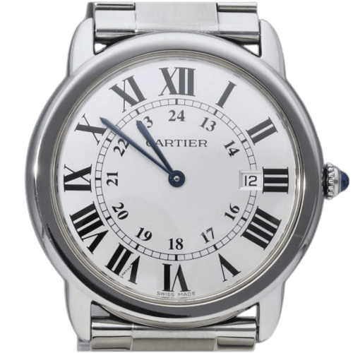 Montre Cartier Ronde Solo - Montre en acier 58 Facettes MT45270