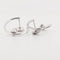 Boucles d'oreilles dinh van Le Cube Diamant - Créoles en or blanc 18 carats et diamants 58 Facettes 735191