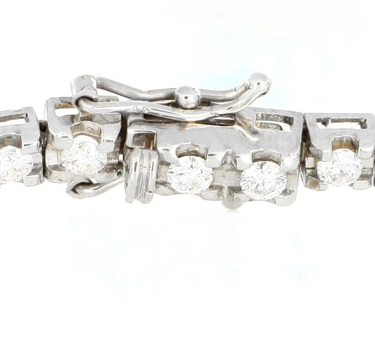 Bracelet Bracelet en or blanc 18 carats avec diamants et émeraude 58 Facettes