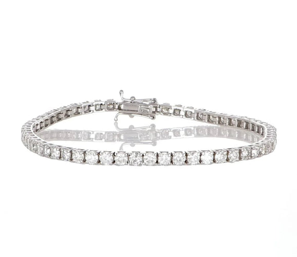 Bracelet Bracelet en or blanc 18 carats et diamants 7,00 ct 58 Facettes