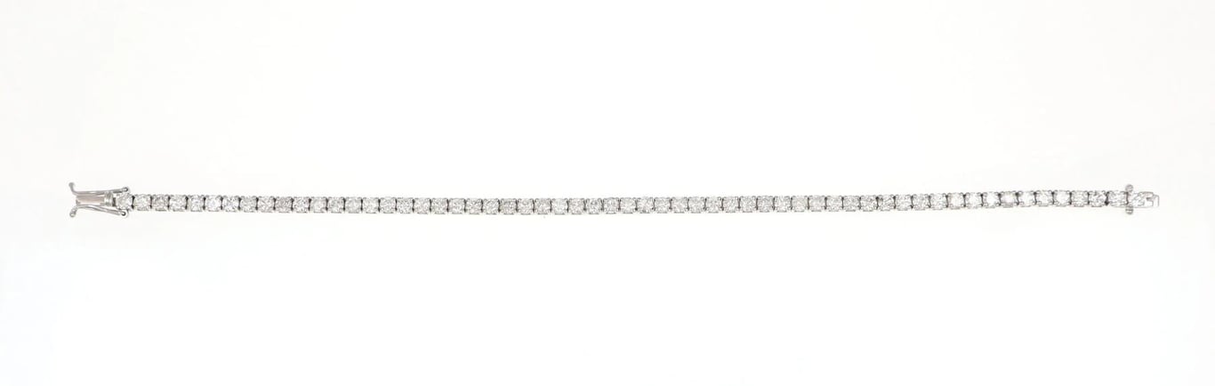Bracelet Bracelet en or blanc 18 carats et diamants 7,00 ct 58 Facettes