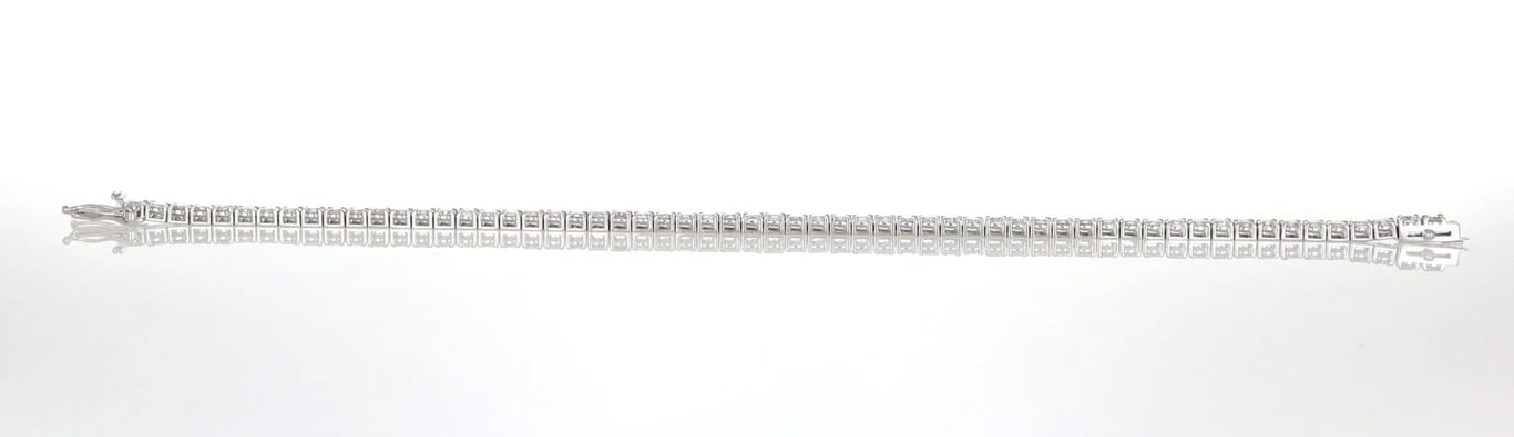Bracelet Bracelet en or blanc 18 carats et diamants 7,00 ct 58 Facettes