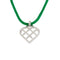 Pendentif O.J. Perrin - Pendentif cœur pavé de diamants en or blanc 58 Facettes