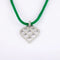 Pendentif O.J. Perrin - Pendentif cœur pavé de diamants en or blanc 58 Facettes