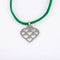 Pendentif O.J. Perrin - Pendentif cœur pavé de diamants en or blanc 58 Facettes