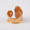 Bague 55 Bague drapée en or jaune et or gris 750 sertie de diamants 58 Facettes