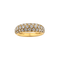 Bague Van Cleef & Arpels - Bague demi-sertie en or jaune et diamants 58 Facettes F12