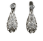 Boucles d'oreilles Boucles d'oreilles anciennes portugaises en or blanc et diamants 58 Facettes C18