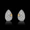 Boucles d'oreilles Boucles d'oreilles papillon en or blanc, or jaune et diamants 58 Facettes C4
