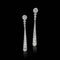Boucles d'oreilles Boucles d'oreilles pendantes en platine et diamants 58 Facettes C14