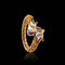 Bracelet Bracelet Double Dragon en or jaune et émail 58 Facettes A4
