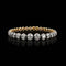 Bracelet Bracelet portugais XIXe siècle en or jaune 19,2 ct, argent et diamants 58 Facettes A15