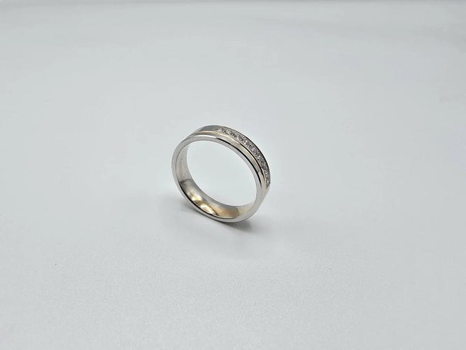 Bague 56 Bague sertie de diamants en or blanc, jaune et rose 18k 58 Facettes 1-0000636/2