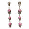 Boucles d'oreilles Pendants d’oreilles « Têtes de mort » en or noirci 18 ct, rubis et diamants noirs 58 Facettes
