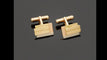 Boutons de manchette Jean Despres - Boutons de manchettes en or 58 Facettes