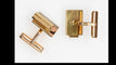 Boutons de manchette Jean Despres - Boutons de manchette en trois ors 58 Facettes