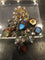 Broche Line Vautrin - Broche en bronze doré avec talosel et perles de verre 58 Facettes