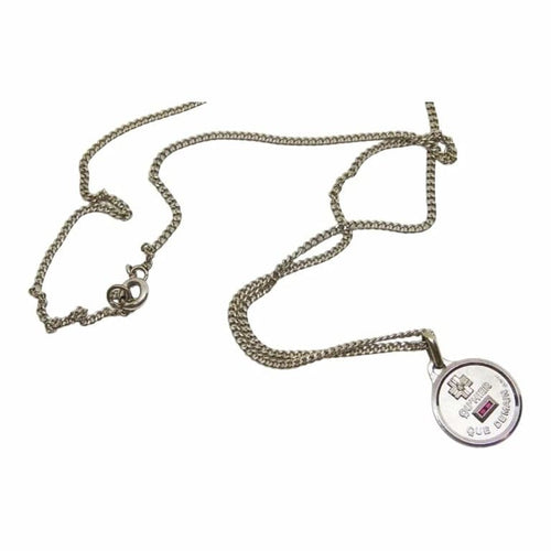 Collier Augis - Chaîne et médaille d’amour en or blanc 18 carats, rubis et diamants 58 Facettes