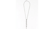 Collier Collier style négligé en or blanc 18 ct et diamants 58 Facettes
