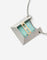Collier Collier d'artiste signé - Pendentif en platine et or jaune, aigue-marine et diamant 58 Facettes