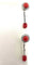 Boucles d'oreilles Boucles d'oreilles en or blanc 18 carats, diamants et corail 58 Facettes