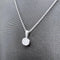 Collier Collier solitaire - Pendentif en or blanc 18K et diamants naturels 58 Facettes UKA000083GM